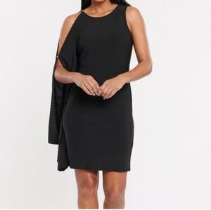 COLDESINA Lesley Drape Sleeve Dress. Black. Size small. New.